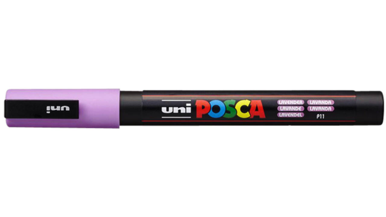 Verfstift Posca PC3M fijn lavendel