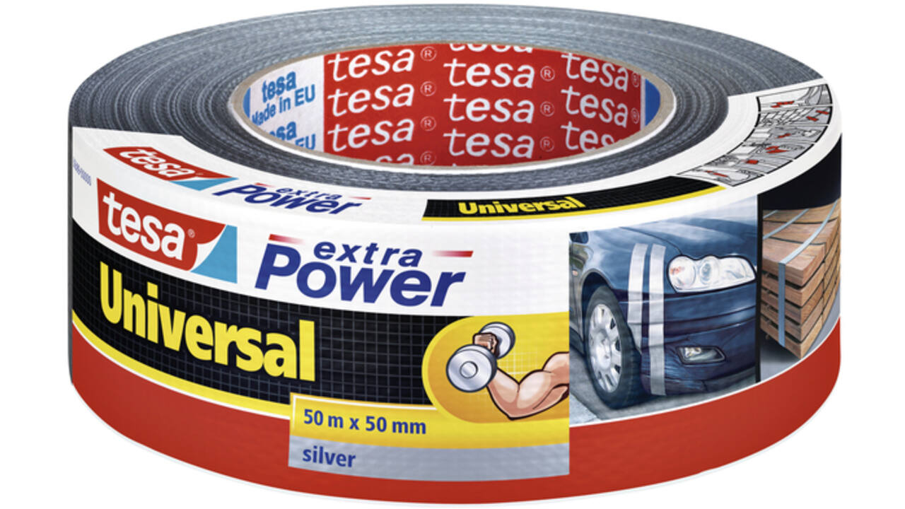 Duct tape tesa® extra Power Universal 50mx50mm grijs