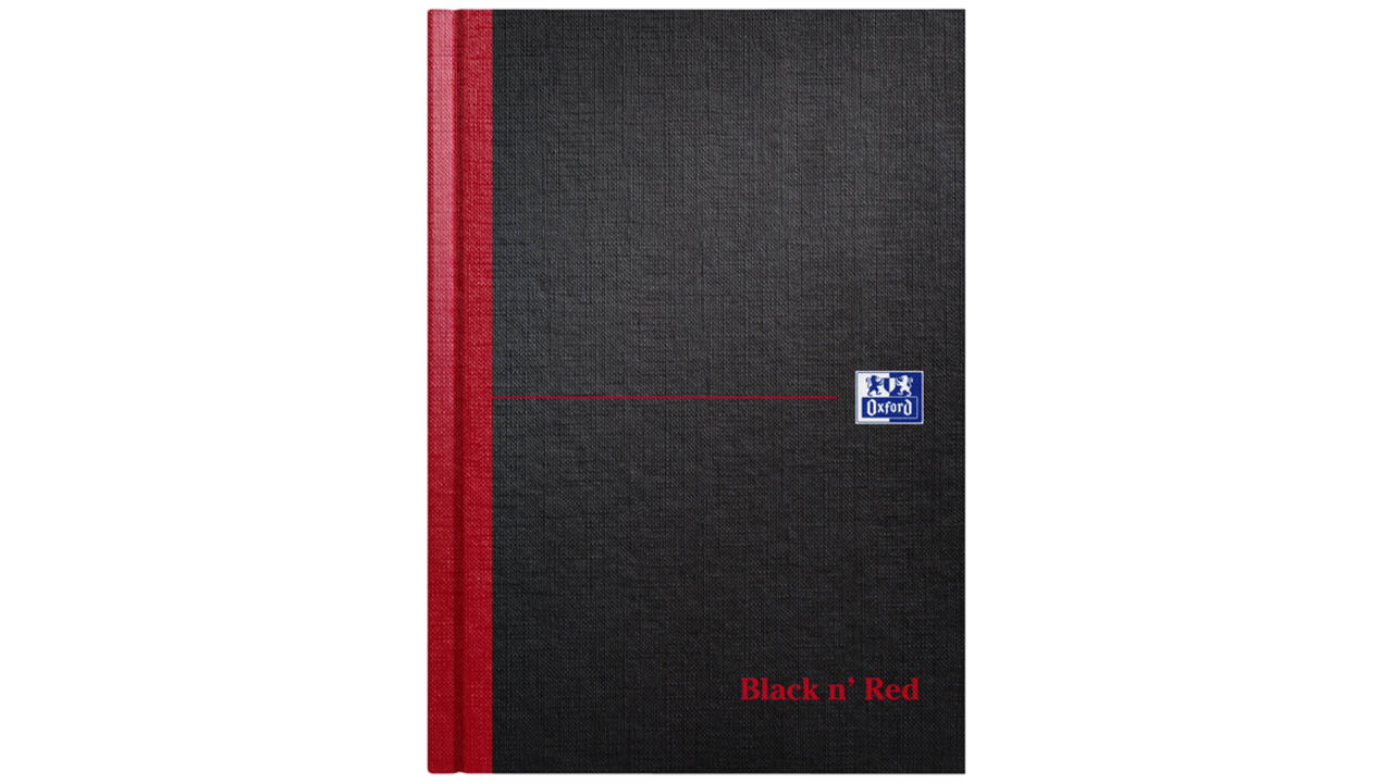 Notitieboek Oxford Black n' Red A5 96vel lijn