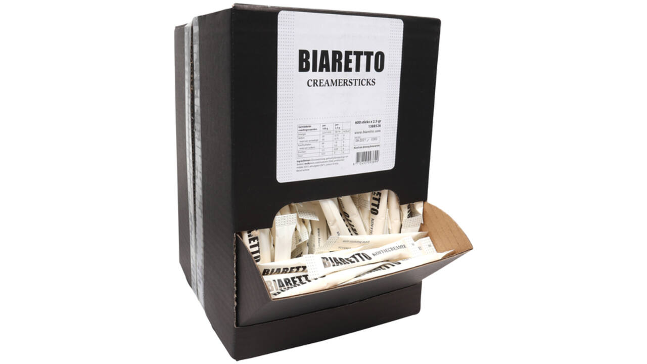 Creamersticks Biaretto 2,5gram 600 stuks