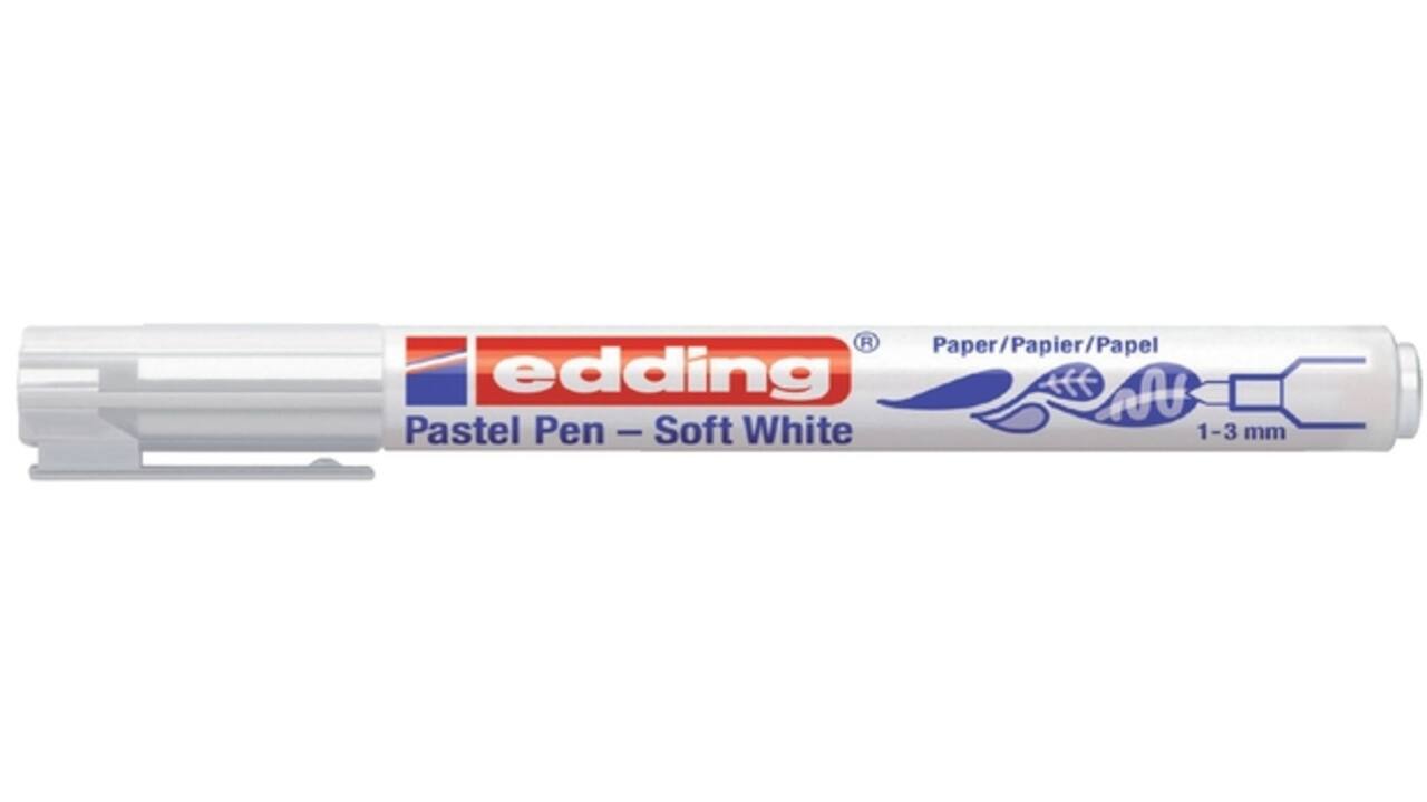 Viltstift edding 1500 soft wit