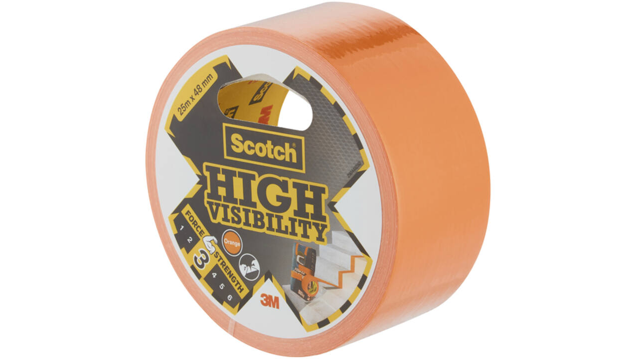 Plakband Scotch high visibility 48mmx25m oranje