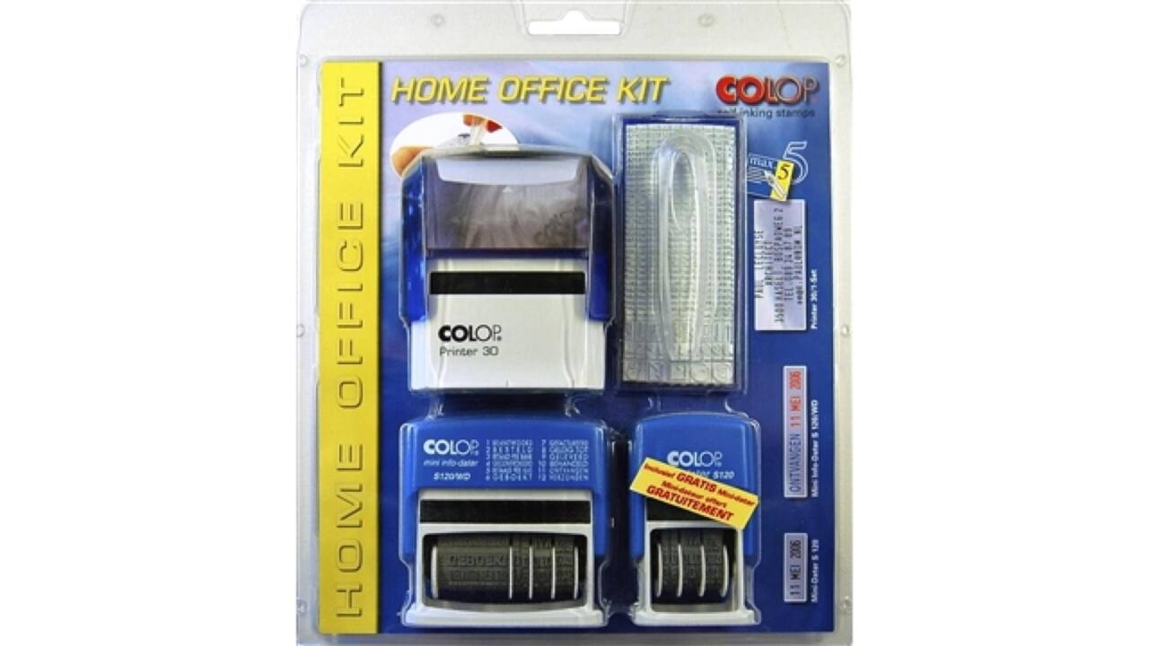 Stempel Colop starterset Home/Office zwart