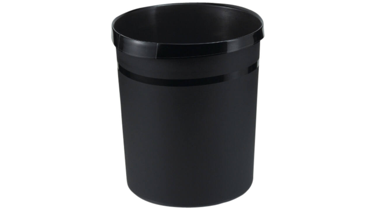 Papierbak Han Grip 18 liter rond zwart