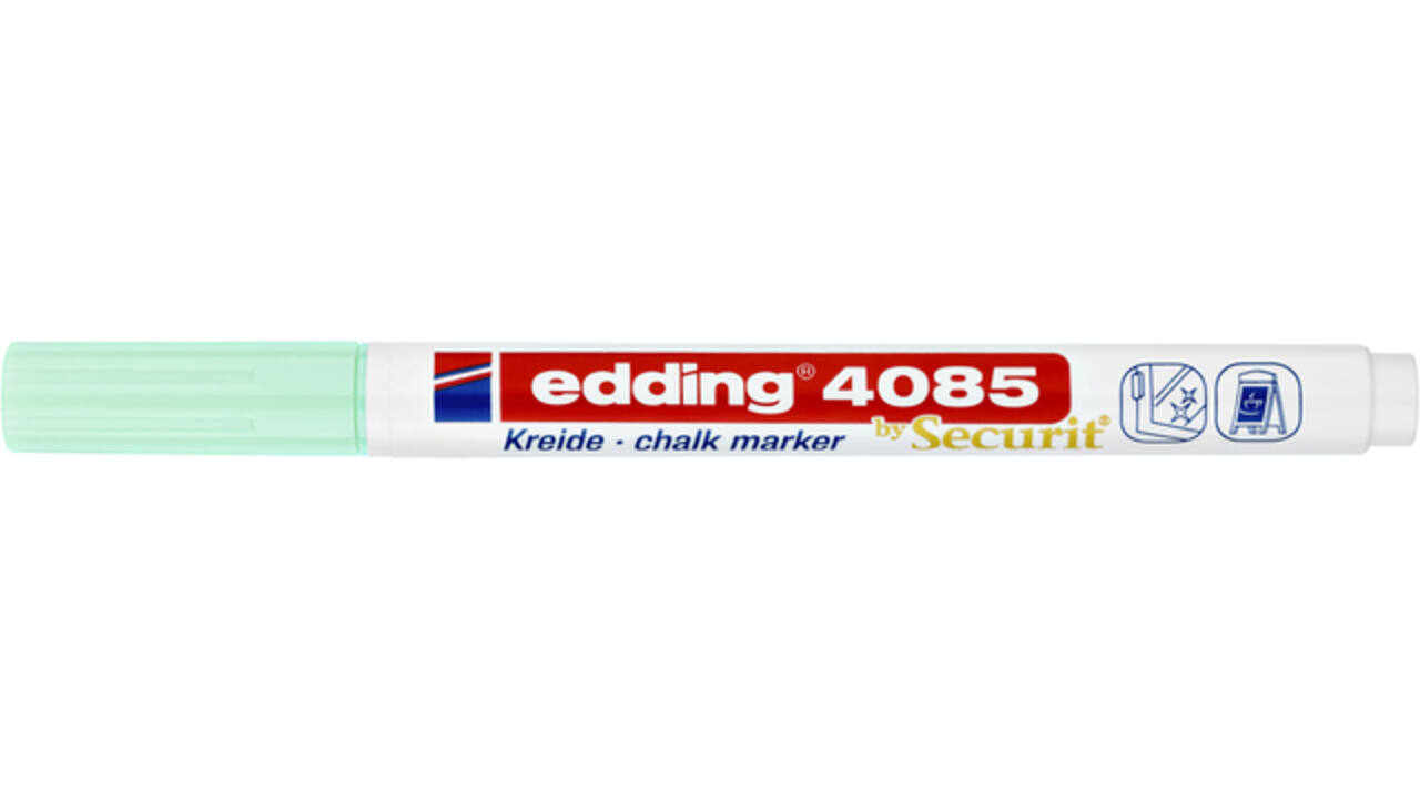 Krijtstift edding 4085 by Securit rond 1-2mm pastel groen