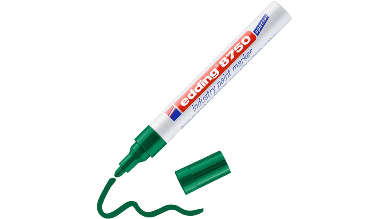 Paintmarker edding 8750 industrie 2-4mm groen