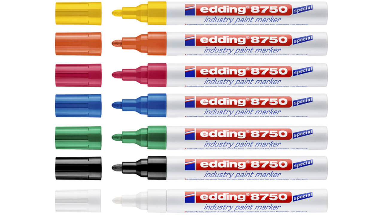 Lakmarker edding 8750 industrie zwart