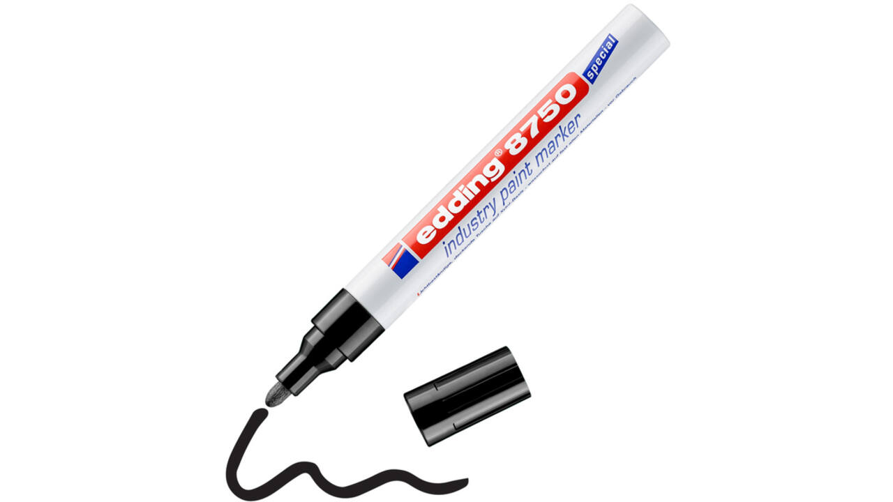 Lakmarker edding 8750 industrie zwart