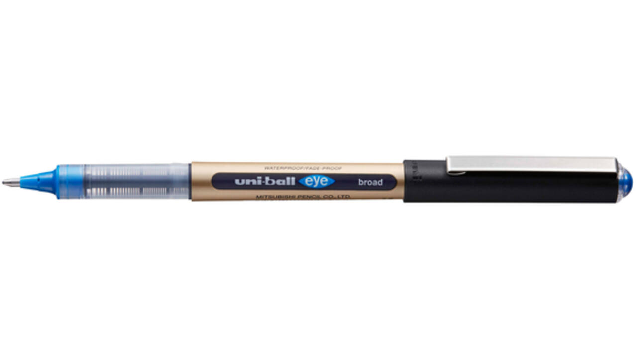 Rollerpen Uni-ball Eye 150N breed blauw