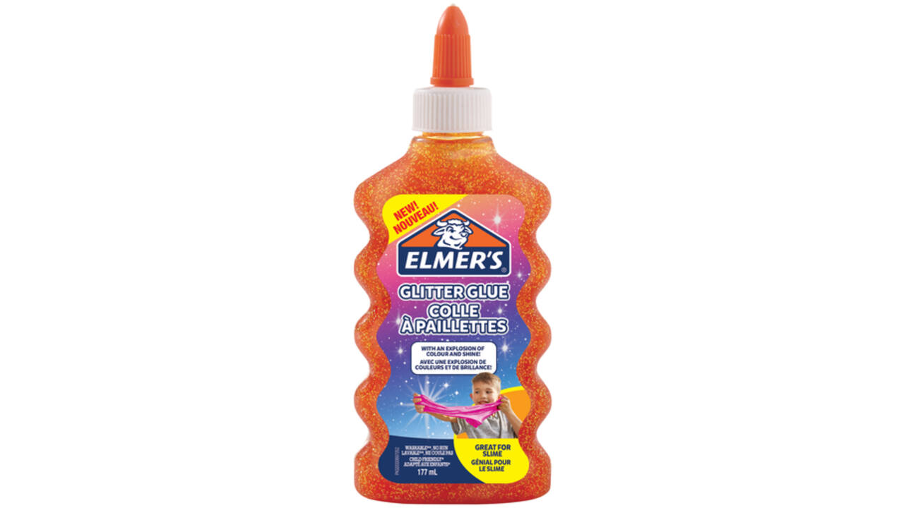 Kinderlijm Elmer's glitter oranje