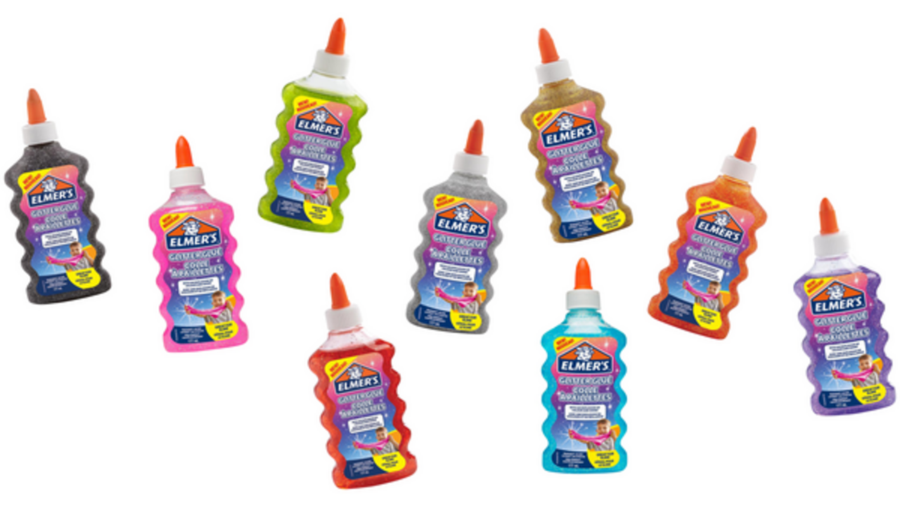 Kinderlijm Elmer's glitter oranje