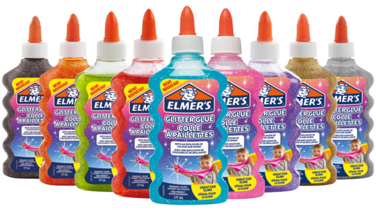 Kinderlijm Elmer's glitter oranje