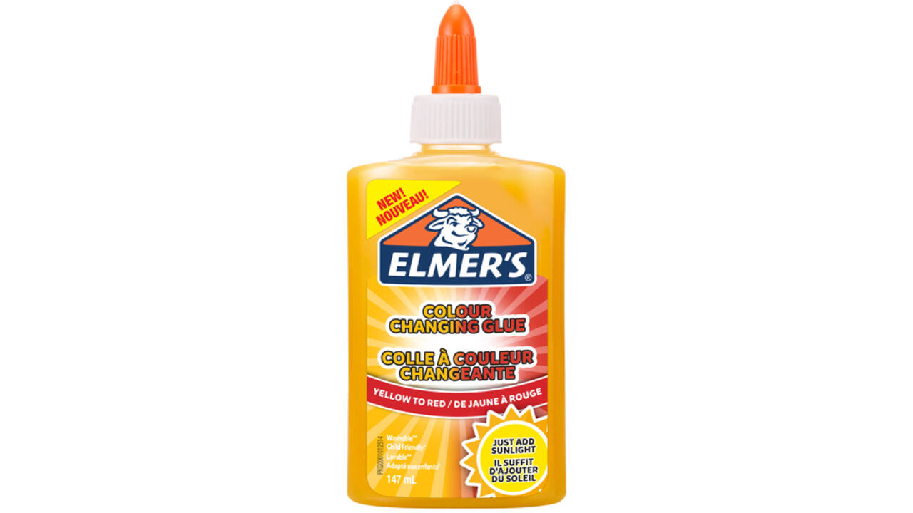 Kinderlijm Elmer's kleurveranderde geel