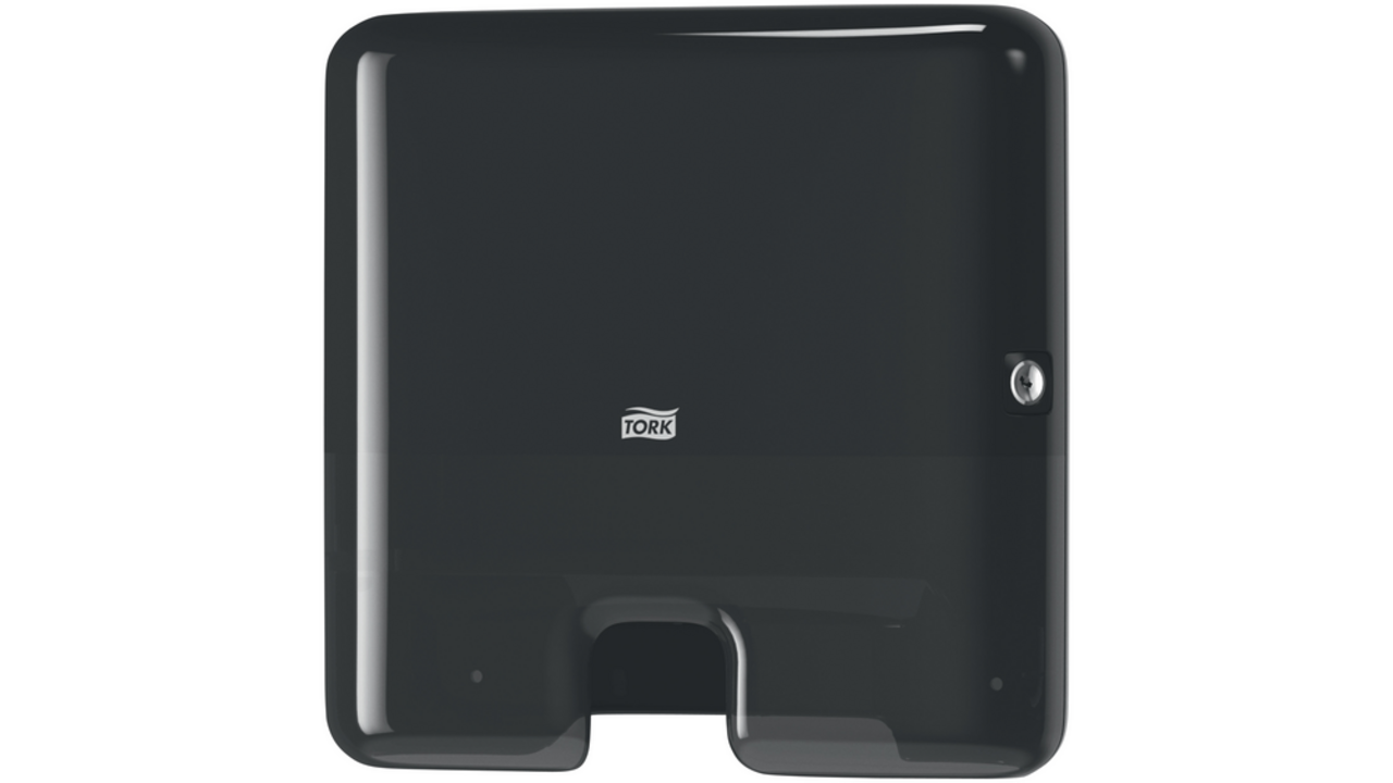 Handdoekdispenser Tork Xpress Mini H2 multifold zwart 552108