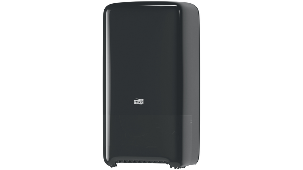 Toiletpapierdispenser Tork T6 Elevation medium duo zwart 557508