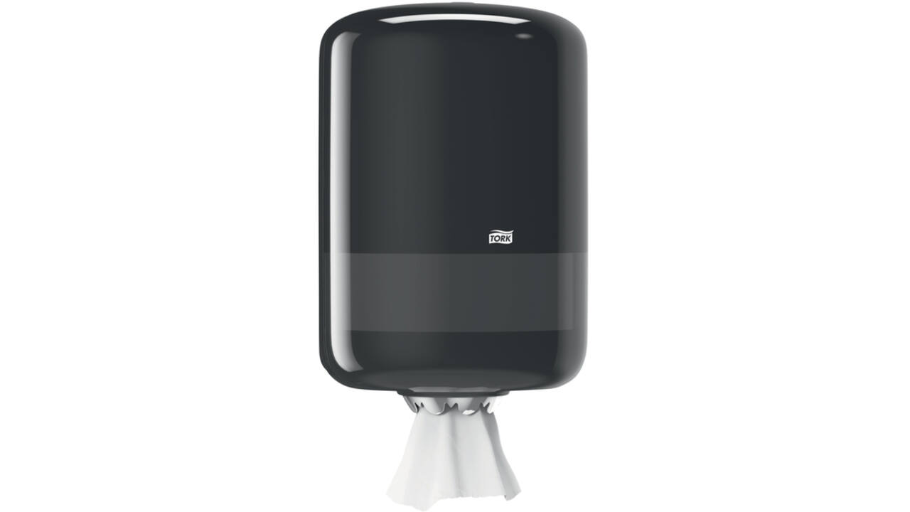 Poetspapierdispenser Tork M2 Elevation zwart 559008