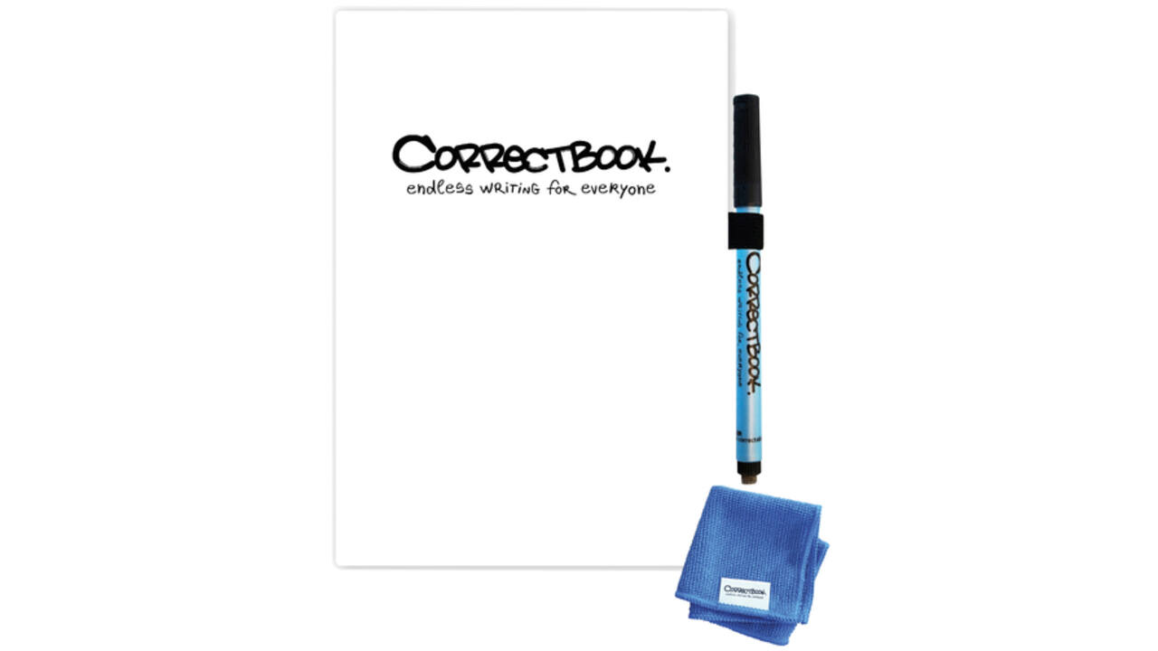 Notitieboek Correctbook A5 Scratch blanco 8blz inspirational white