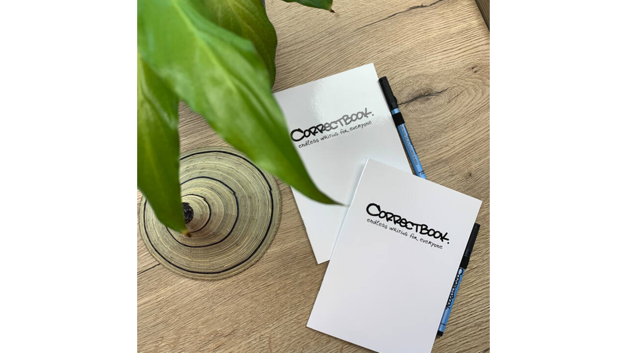 Notitieboek Correctbook A5 Scratch blanco 8blz inspirational white