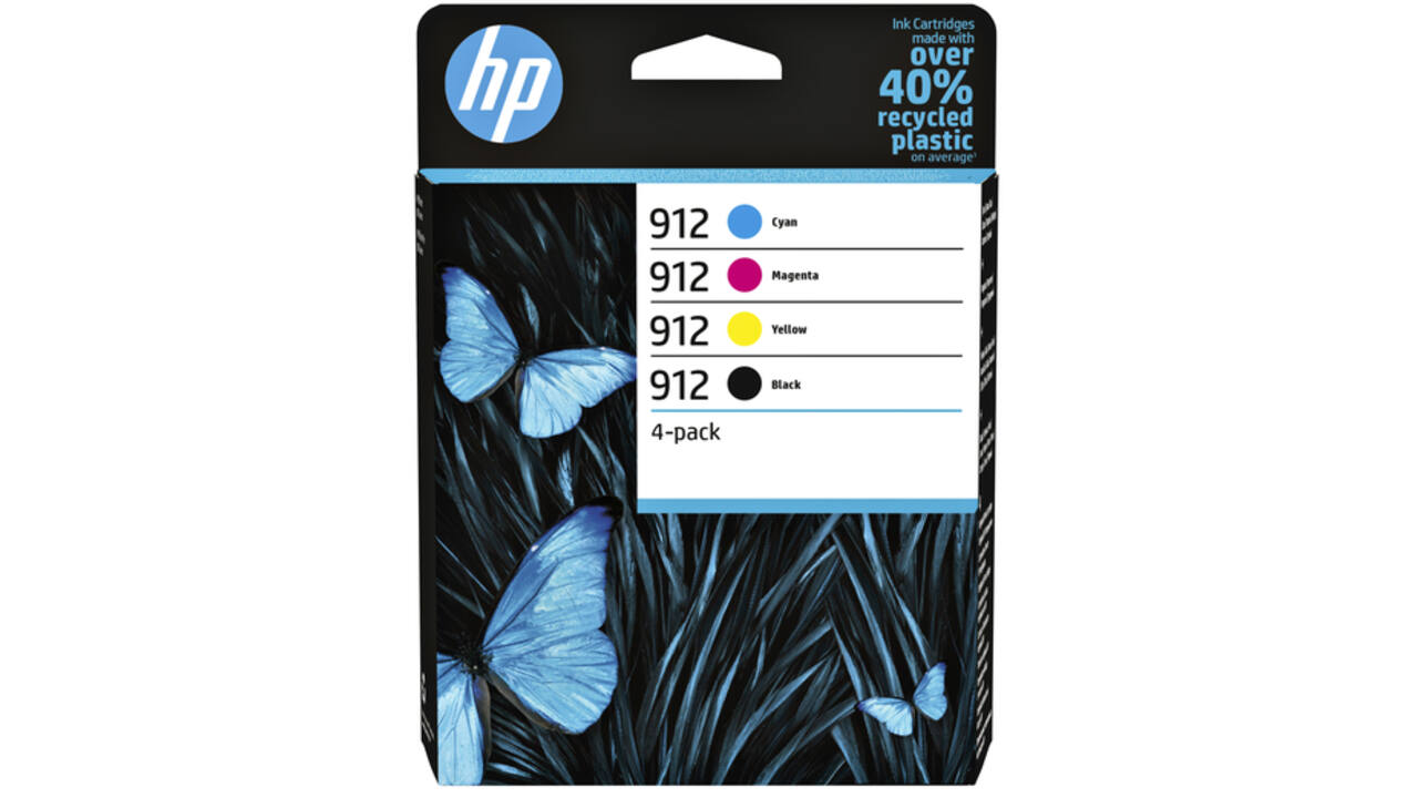 Inktcartridge HP 6ZC74AE 912 zwart + 3 kleuren