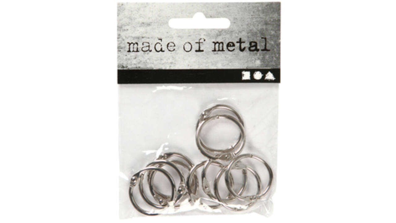 Boekbindersring Creativ Company 19mm zilver