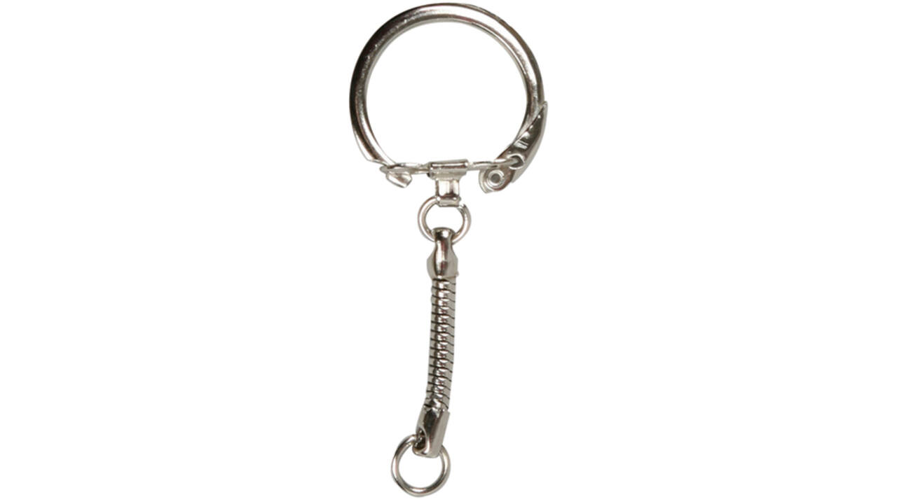 Sleutelhanger Creativ Company 23mm 25 stuks zilver