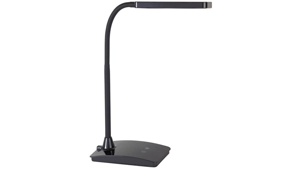 Bureaulamp MAUL Pearly LED voet dimbaar colour vario zwart