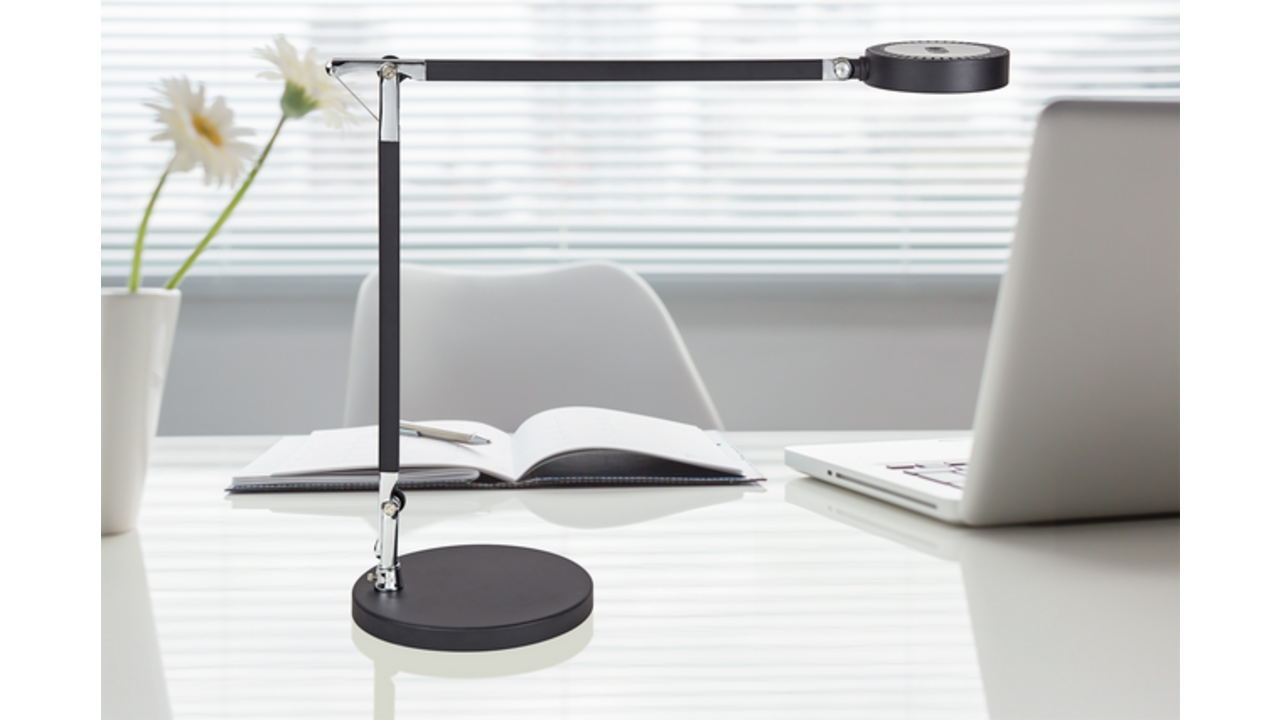 Bureaulamp MAUL Grace LED voet dimbaar colour vario zwart