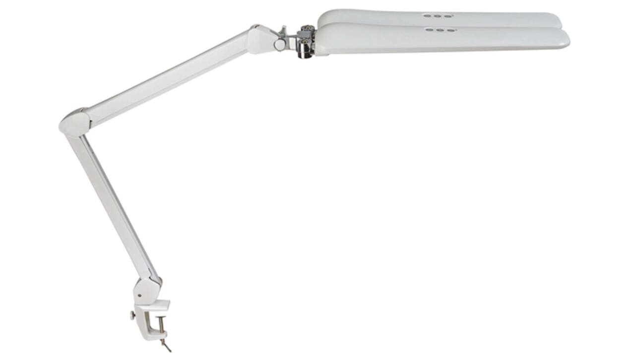 Werkpleklamp MAUL Craft duo LED tafelklem dimbaar wit