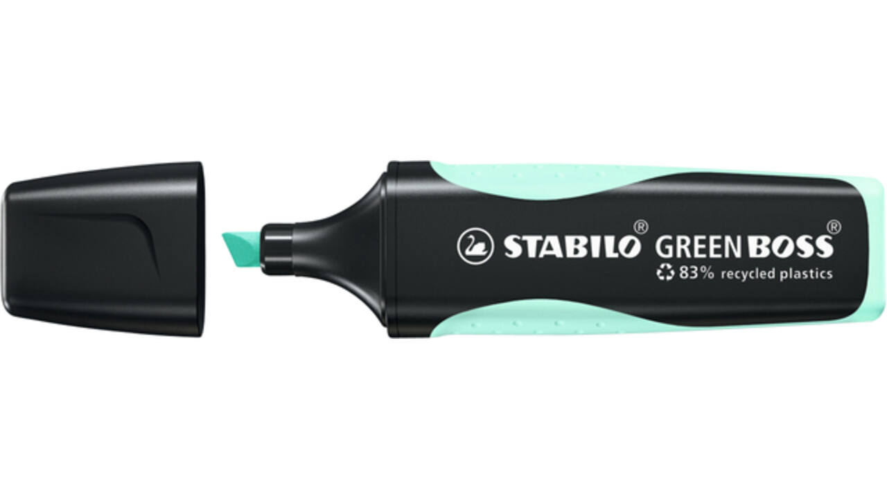 Markeerstift STABILO GREEN BOSS 6070/113 vleugje pastel turquoise