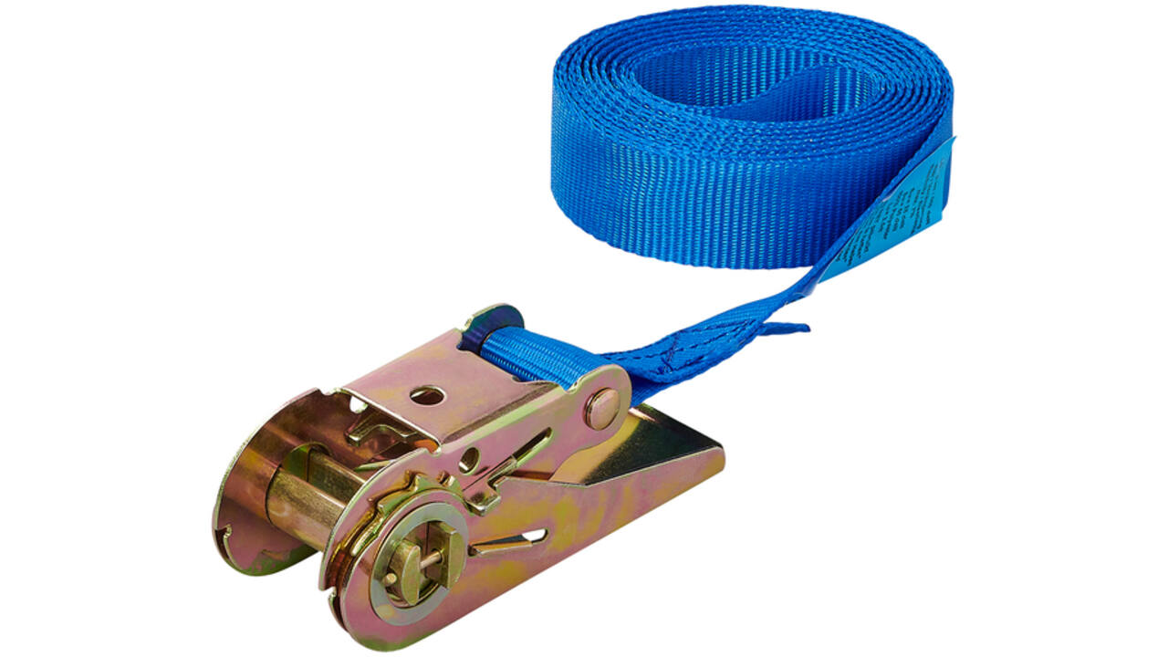 Spanband ProPlus blauw met ratel 3,5m