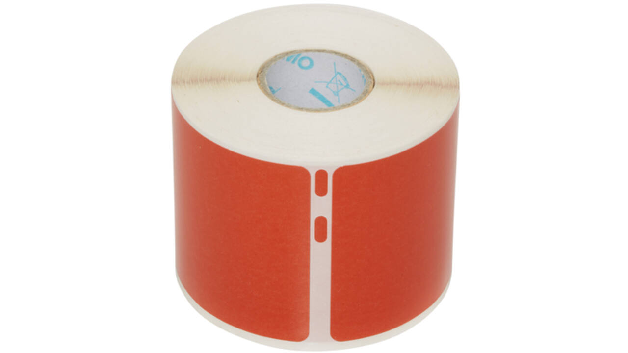 Etiket Dymo LabelWriter naamkaart 54x101mm 1 rol á 220 stuks rood