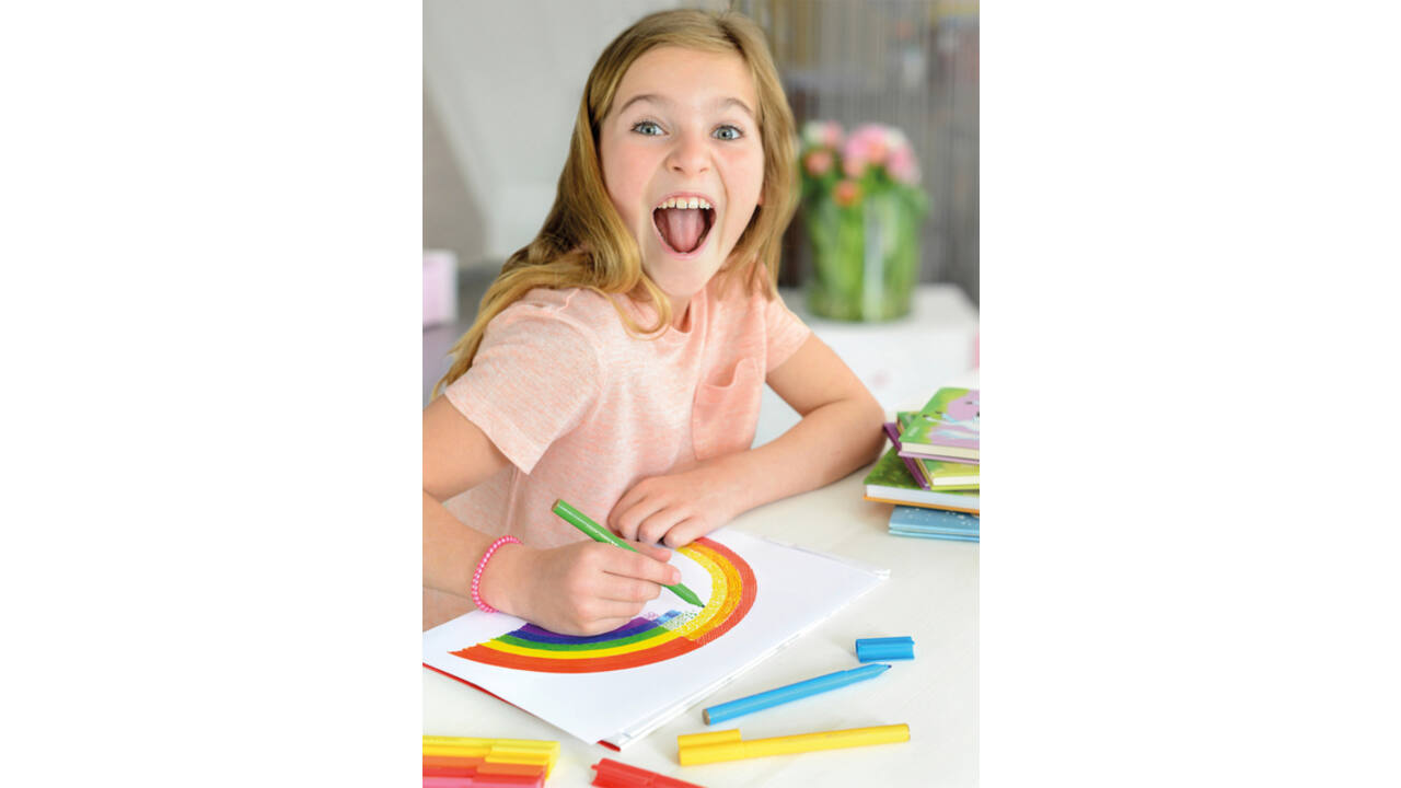 Kleurstift Faber-Castell Connector assorti cadeauset à 80 stuks