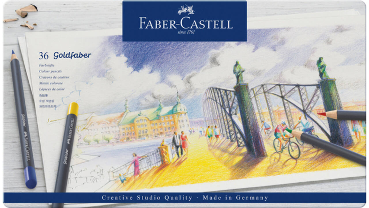 Kleurpotloden Faber-Castell Goldfaber assorti set à 36 stuks