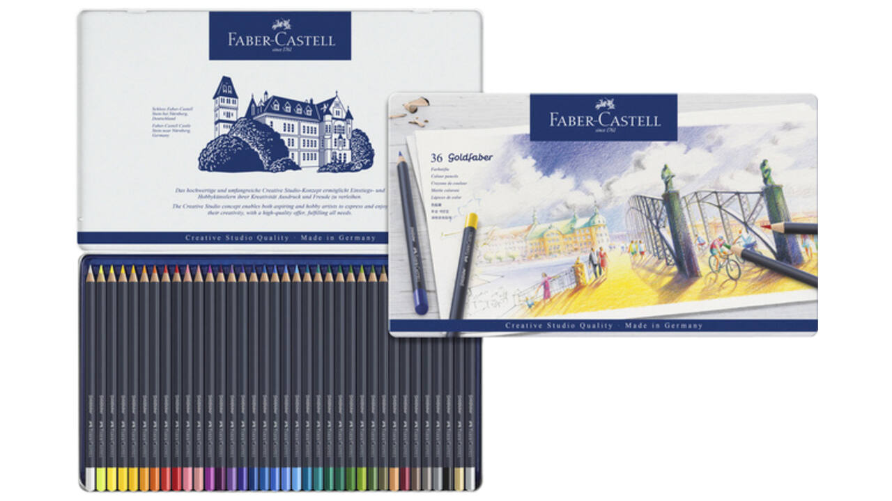 Kleurpotloden Faber-Castell Goldfaber assorti set à 36 stuks