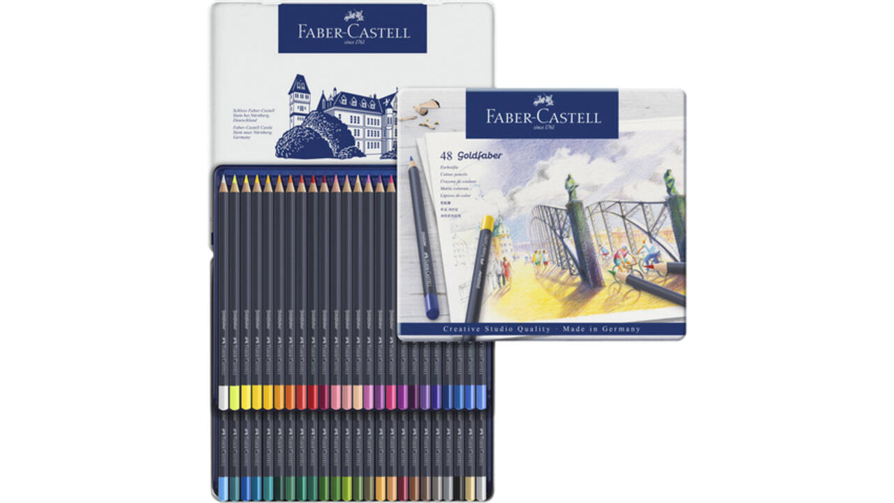 Kleurpotloden Faber-Castell Goldfaber assorti set à 48 stuks