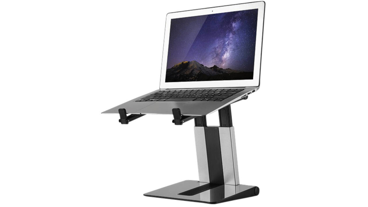Laptopstandaard Neomounts NSLS200 opvouwbaar zwart- zilver
