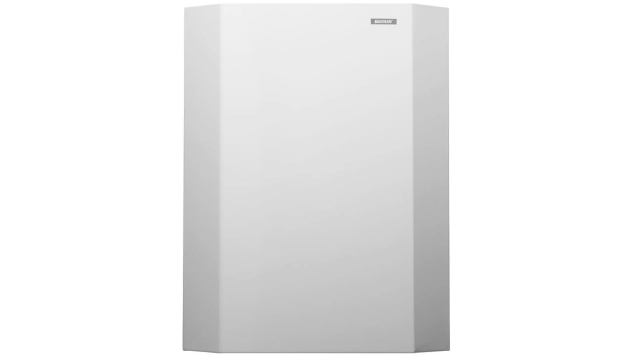 Afvalbak Katrin 900788 25liter metaal wit