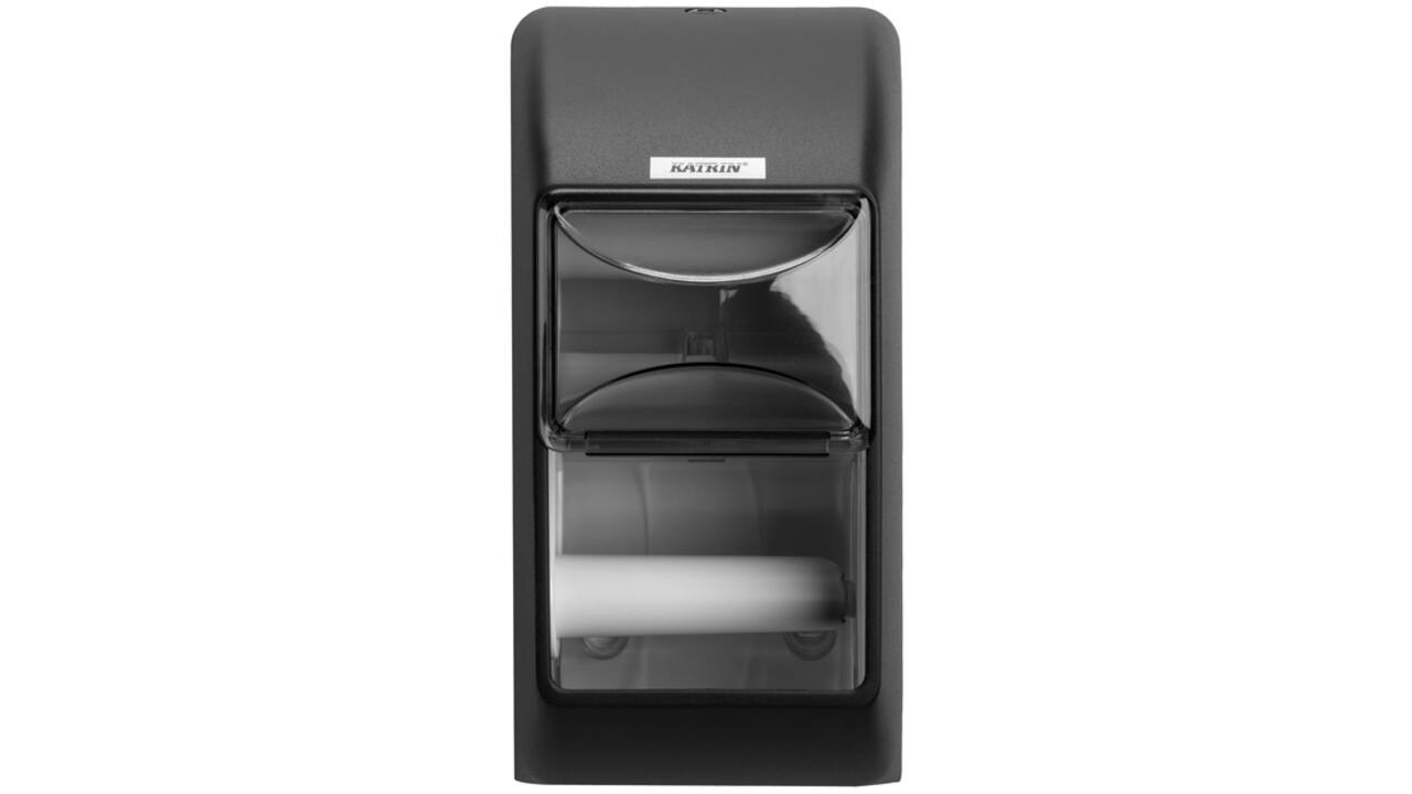 Dispenser Katrin 104452 toiletpapier standaard zwart