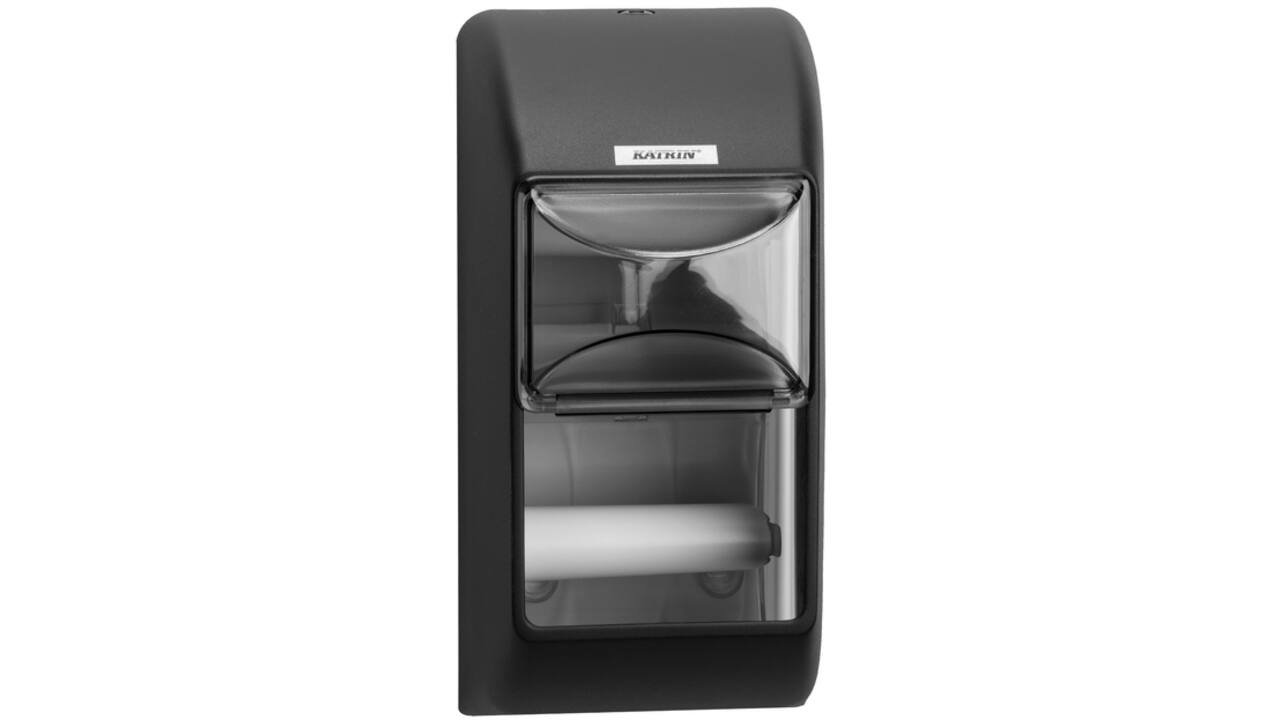 Dispenser Katrin 104452 toiletpapier standaard zwart