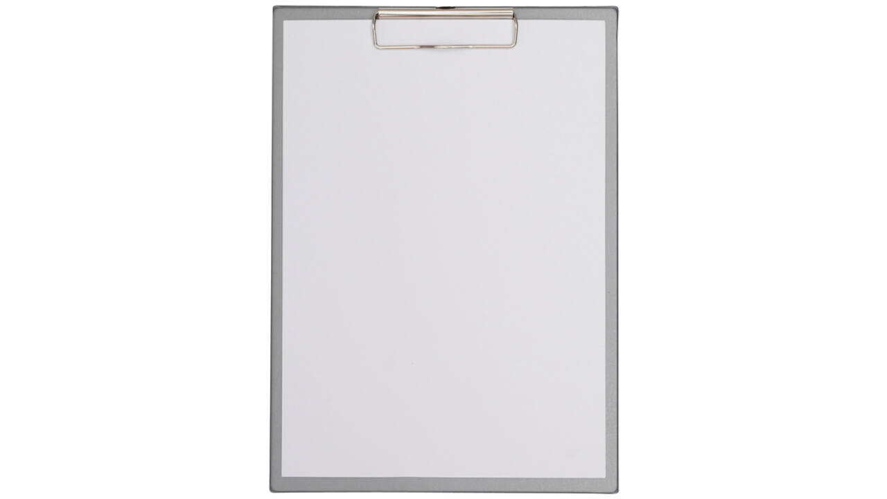 Klembord MAUL A4 staand PVC zilvergrijs