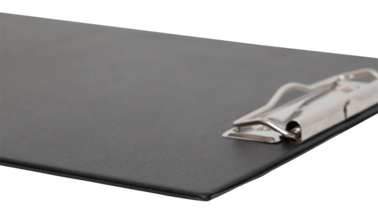 Klembord MAUL A4 staand + insteektas PVC zwart