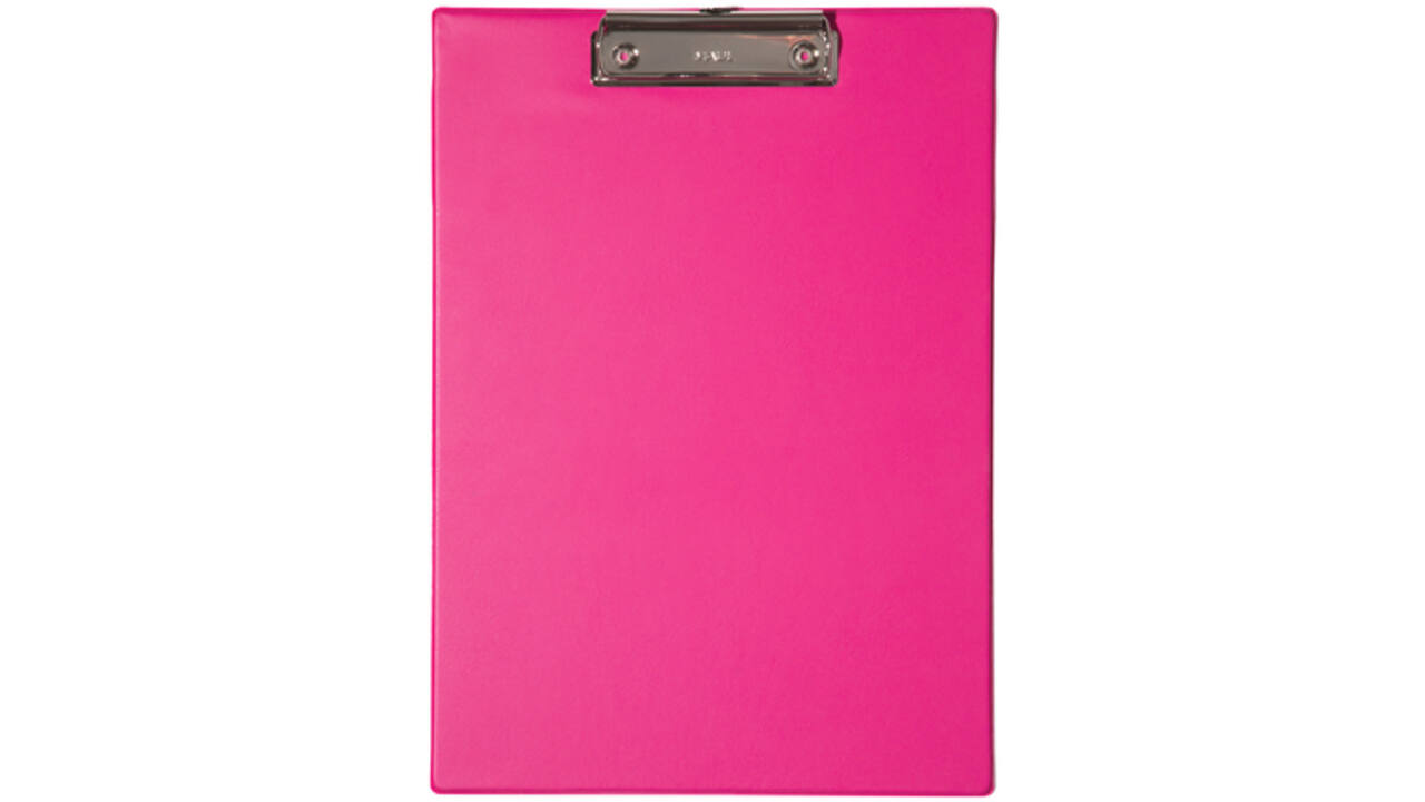 Klembord MAUL A4 staand PVC neon roze