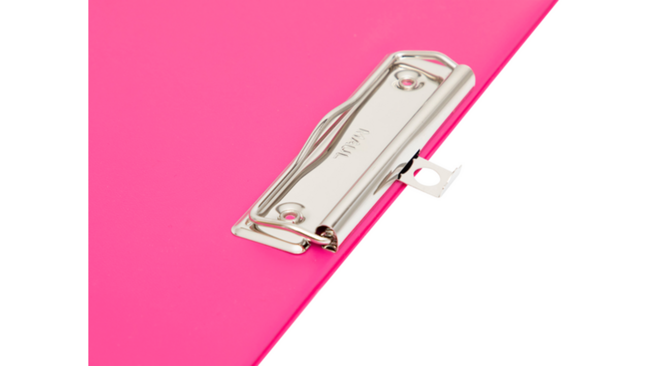 Klembord MAUL A4 staand PVC neon roze