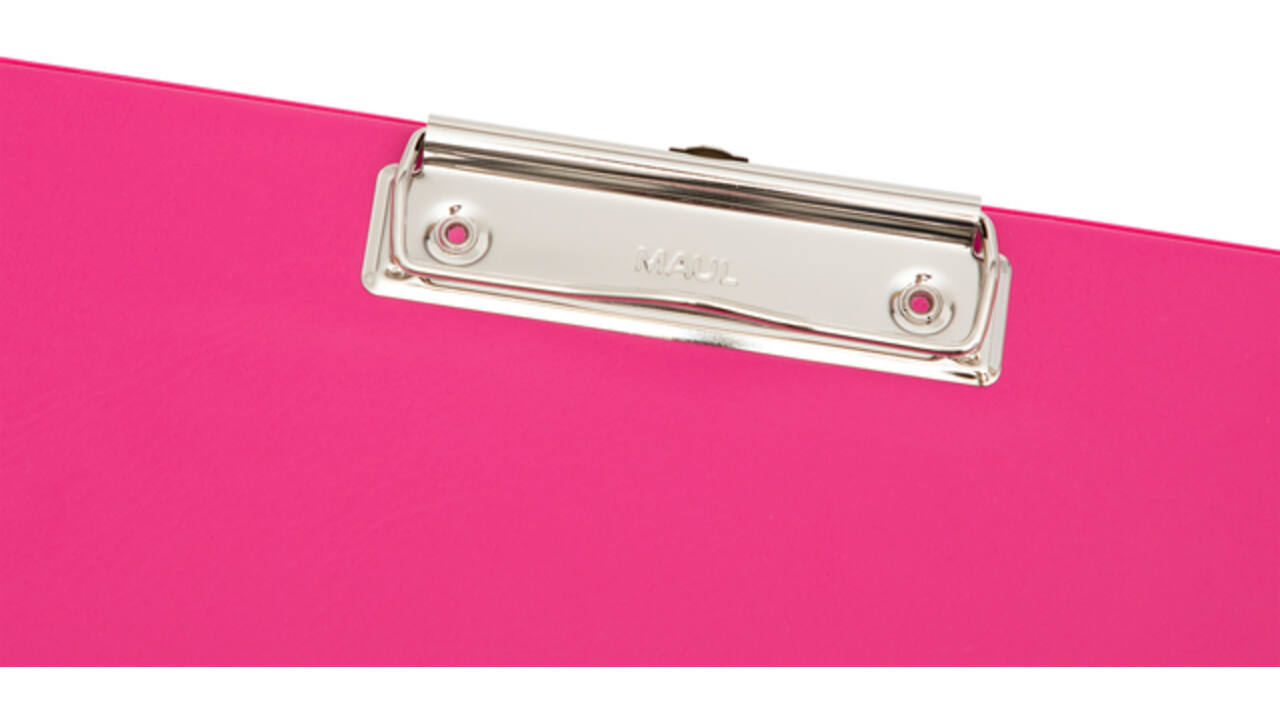 Klembord MAUL A4 staand PVC neon roze