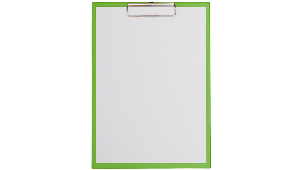 Klembord MAUL A4 staand PVC neon groen