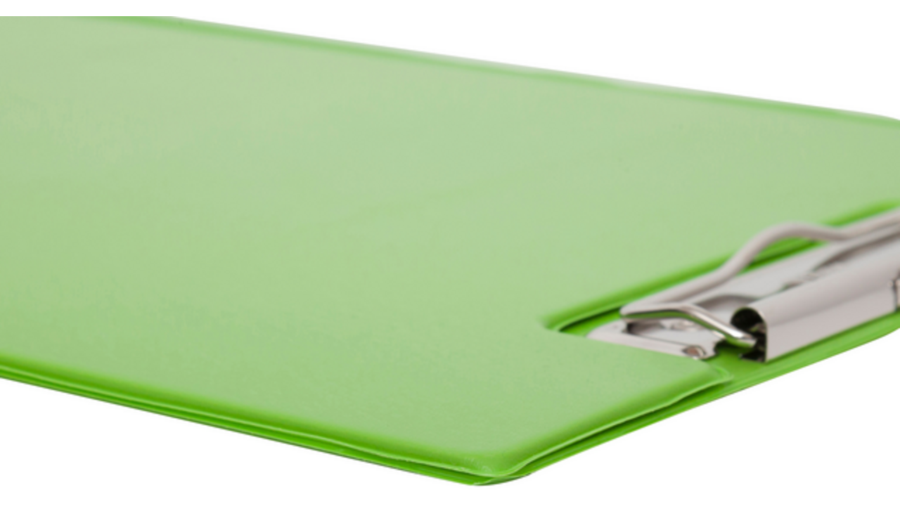 Klembordmap MAUL A4 staand met penlus PVC neon groen