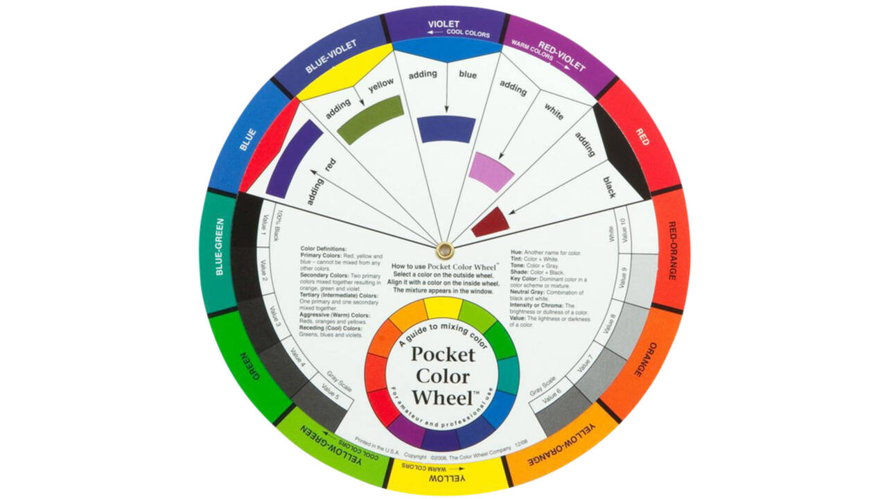 Kleurenwiel The Color Wheel Company 23cm