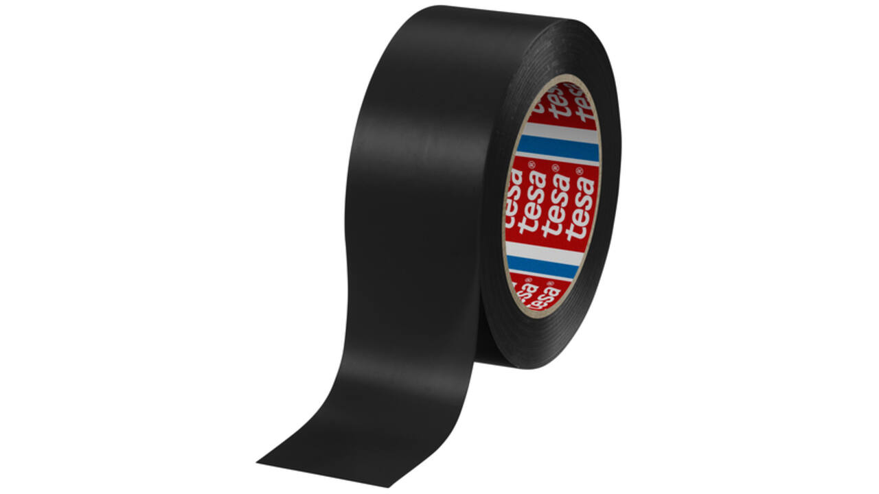 Vloermarkeringstape Tesa 04169 50mmx30m zwart