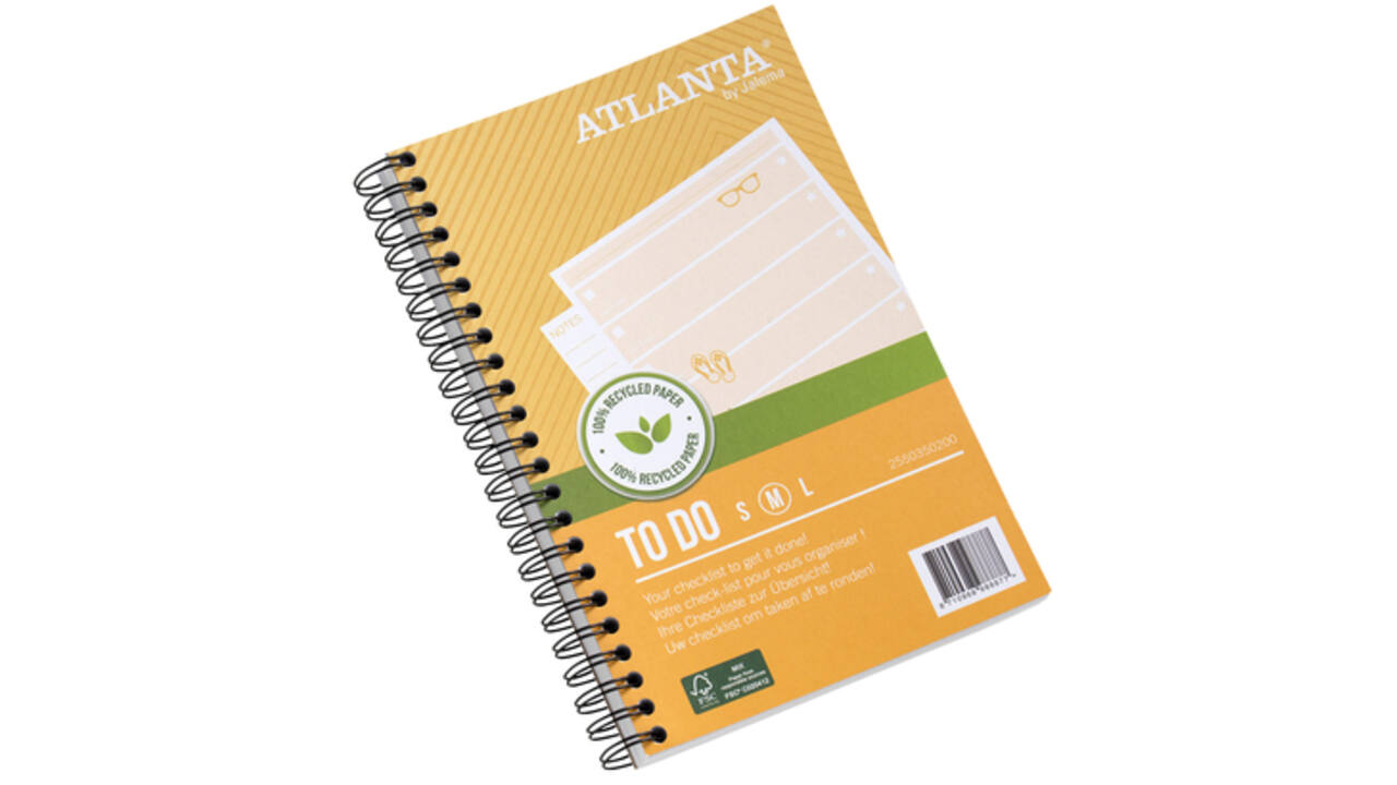 Things to do Djois Atlanta recycled papier Summer 195x125mm 100 vel 70gr geel 2 stuks