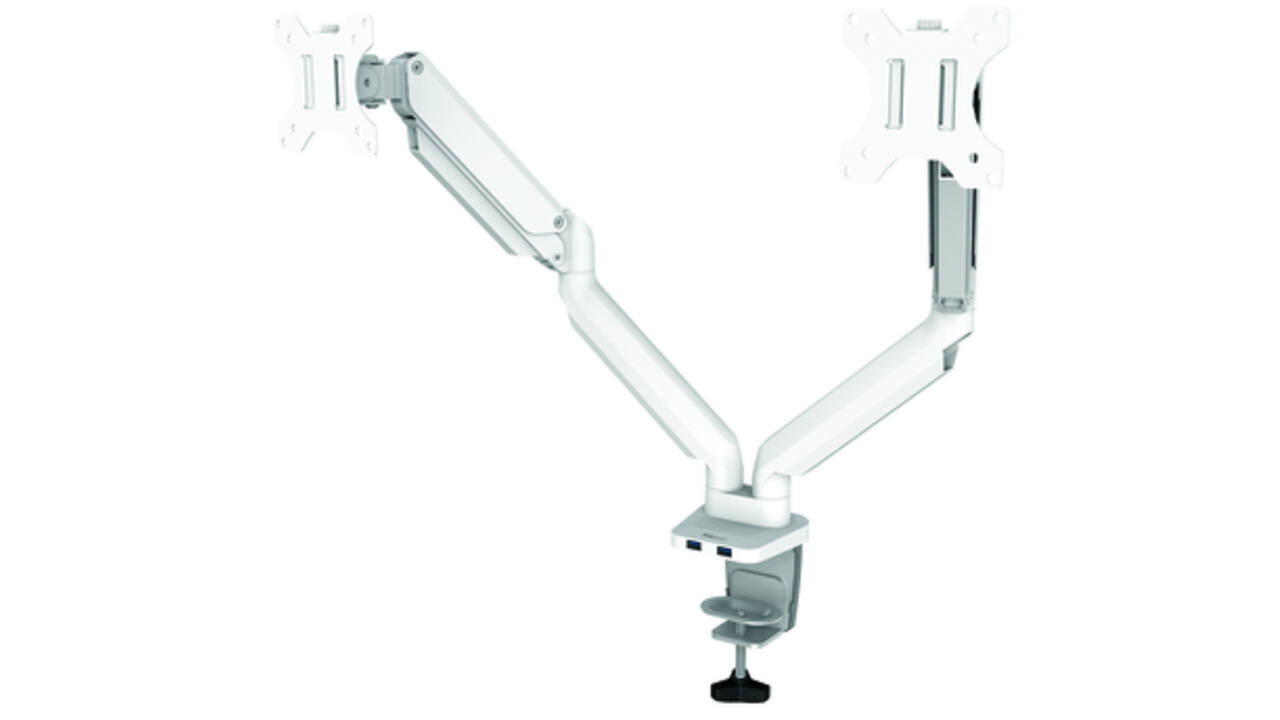 Monitorarm Fellowes Platinum Serie Duo wit